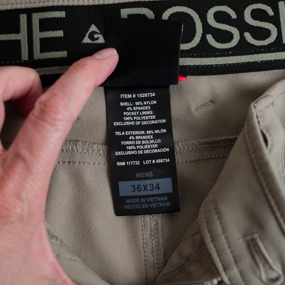 Gerry Venture Commuter Tech Pants Mens 36X34 Green Comfort Stretch Active Hiking - Picture 11 of 13